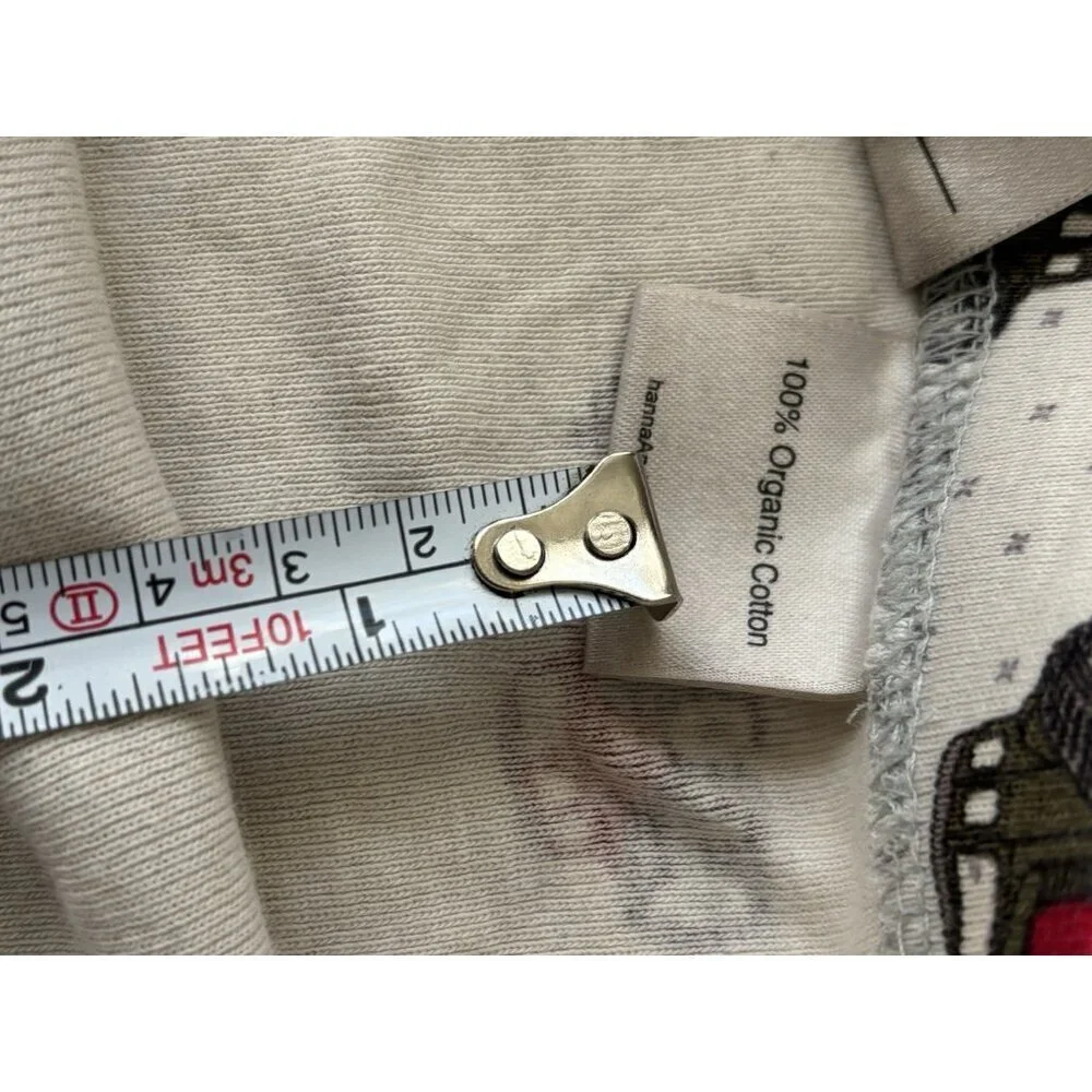 Hanna Andersson 100% Organic Cotton‎ Long John Kids Snow Plow Winter Pajamas 4T